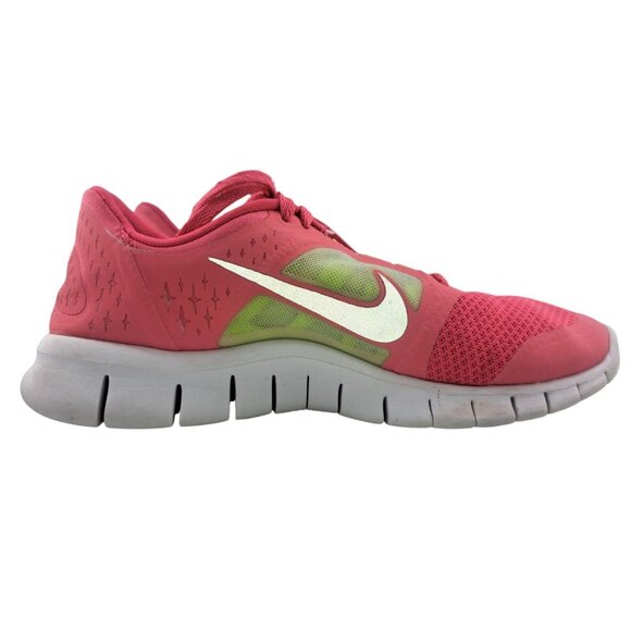 Nike Free Run 3 GS Spark Pink Volt Youth Running Shoes 512098-600 Size 6Y - Picture 7 of 10